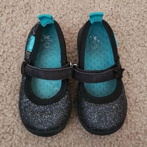 Black Glitter CHOOZE Mary Janes